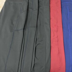 Men's Black, Red, and Blue Pants